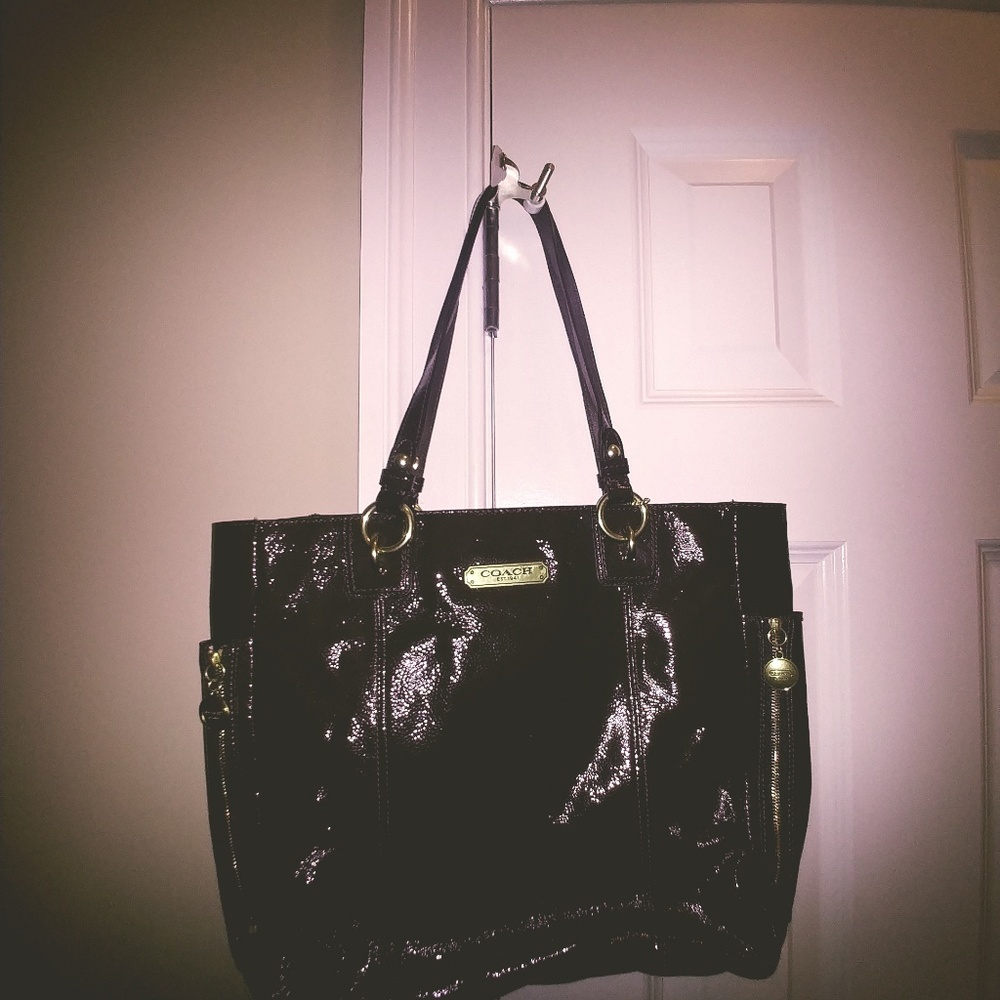 Coach purse choclate brown